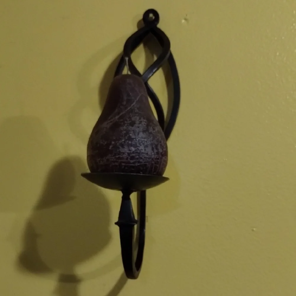 Elegant Black Wall Sconce Candle Holder